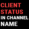 Client status in channel name